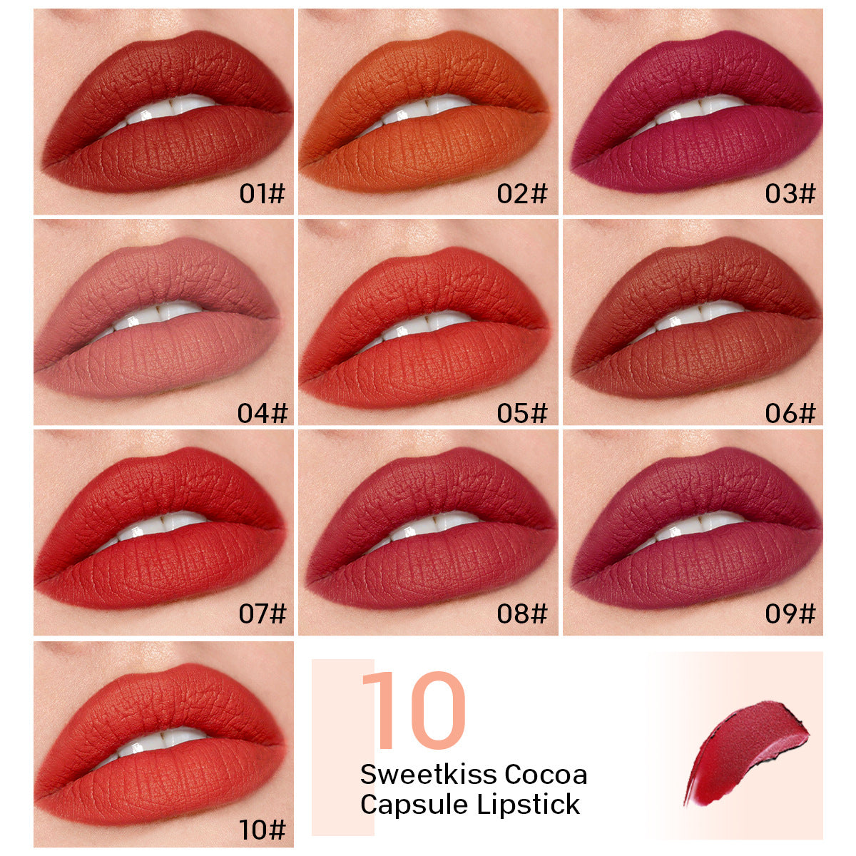 Matte Matte Lipstick In 10 Bags Matte Matte Lipstick In 10 Bags